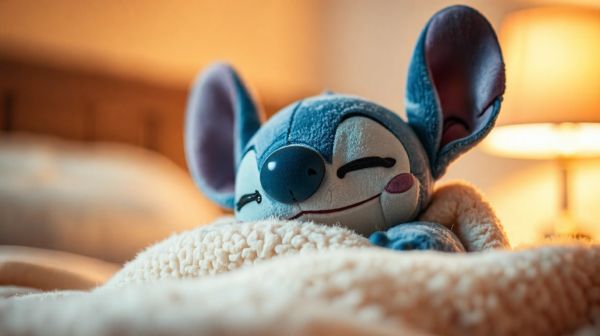 Stitch, la peluche apaisante pour des nuits sereines