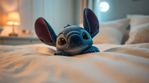Stitch, la peluche apaisante pour des nuits sereines
